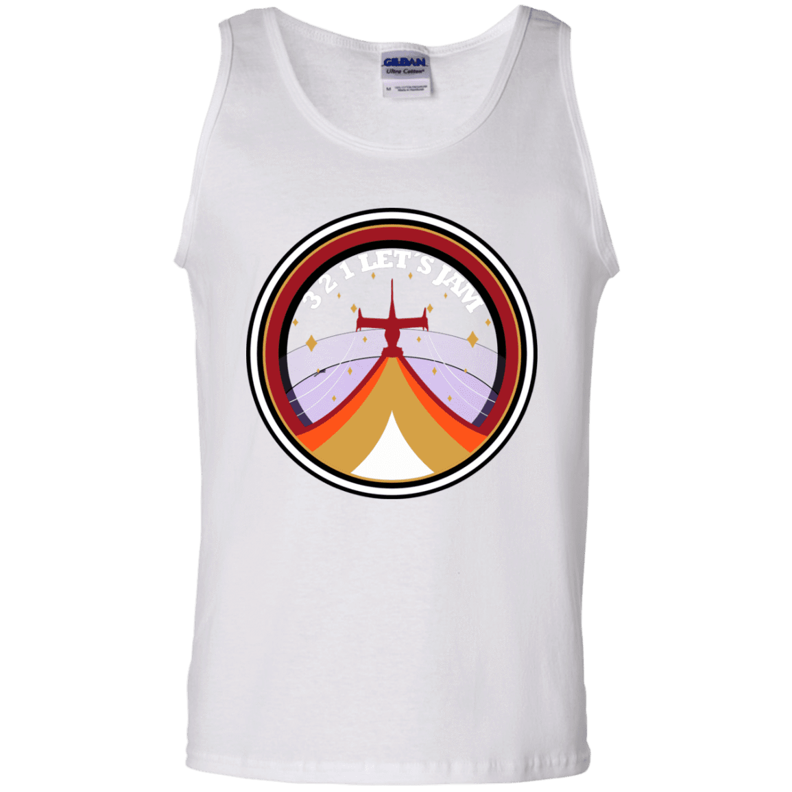 T-Shirts White / S 3 2 1 Lets Jam Men's Tank Top