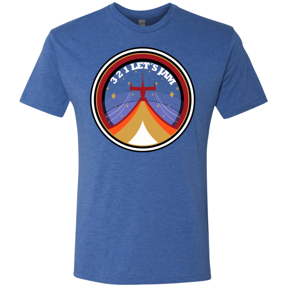 T-Shirts Vintage Royal / S 3 2 1 Lets Jam Men's Triblend T-Shirt
