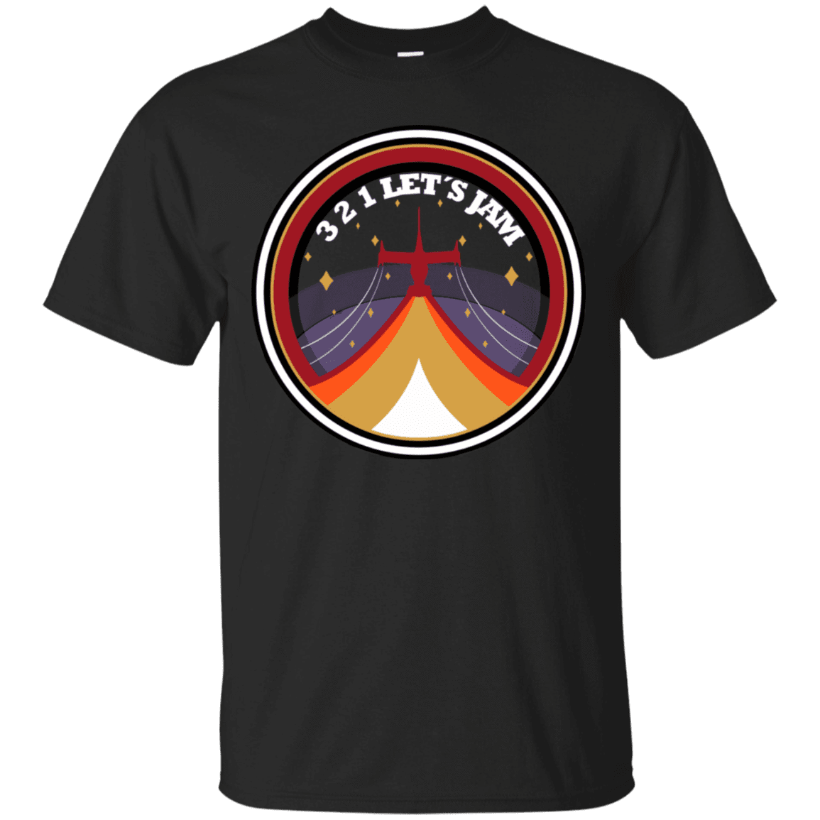 T-Shirts Black / S 3 2 1 Lets Jam T-Shirt