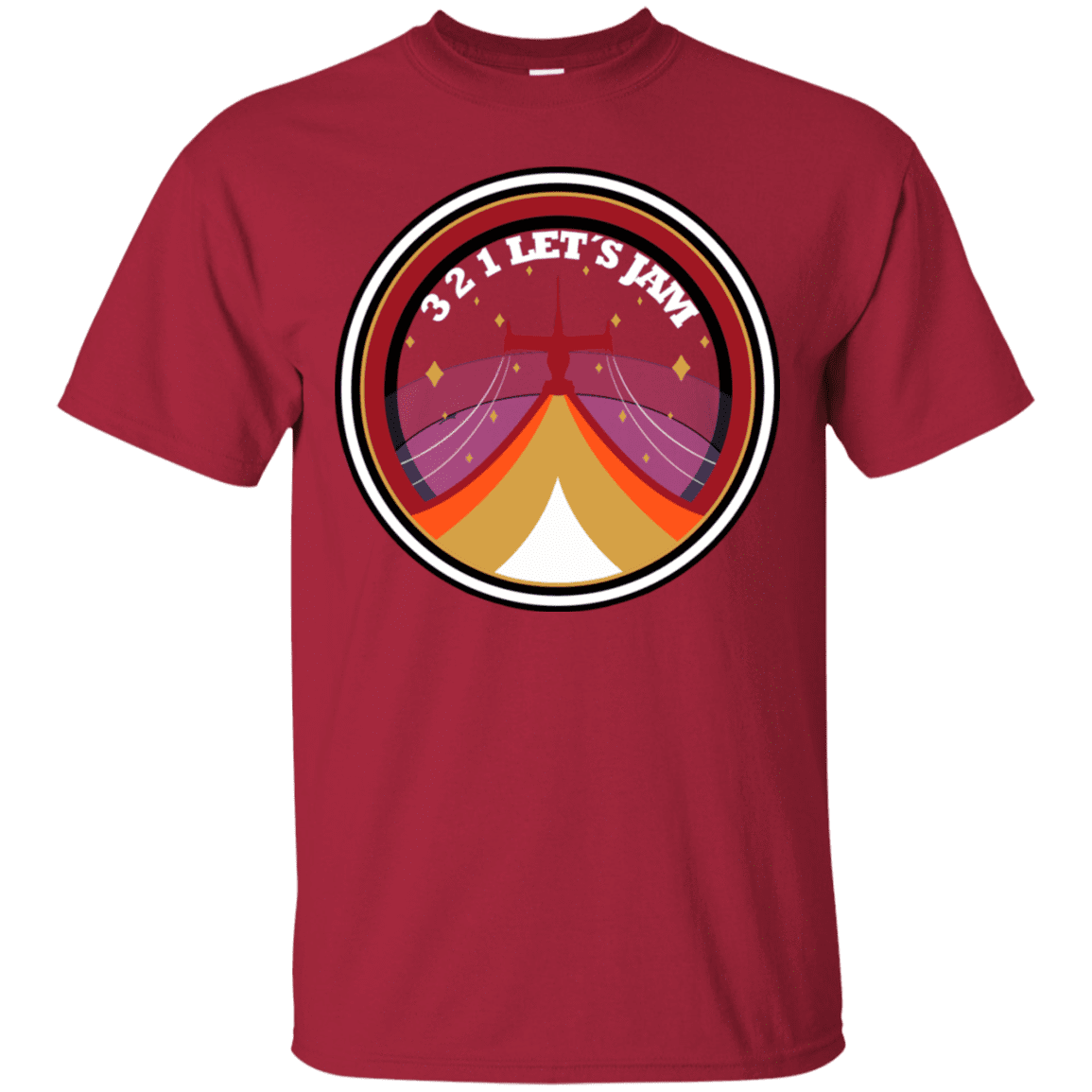 T-Shirts Cardinal / S 3 2 1 Lets Jam T-Shirt