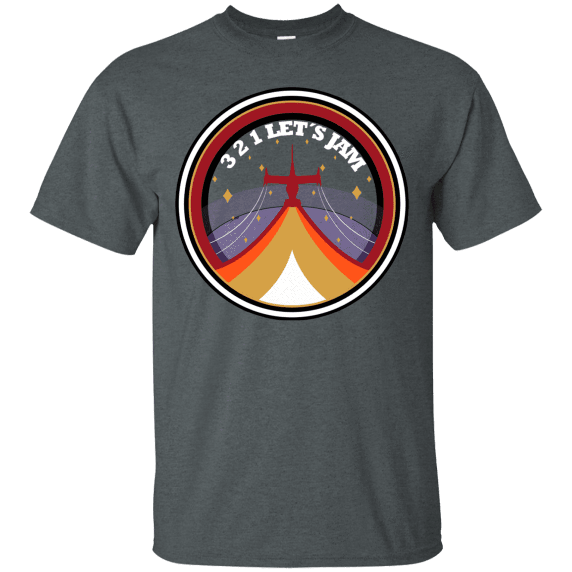 T-Shirts Dark Heather / S 3 2 1 Lets Jam T-Shirt