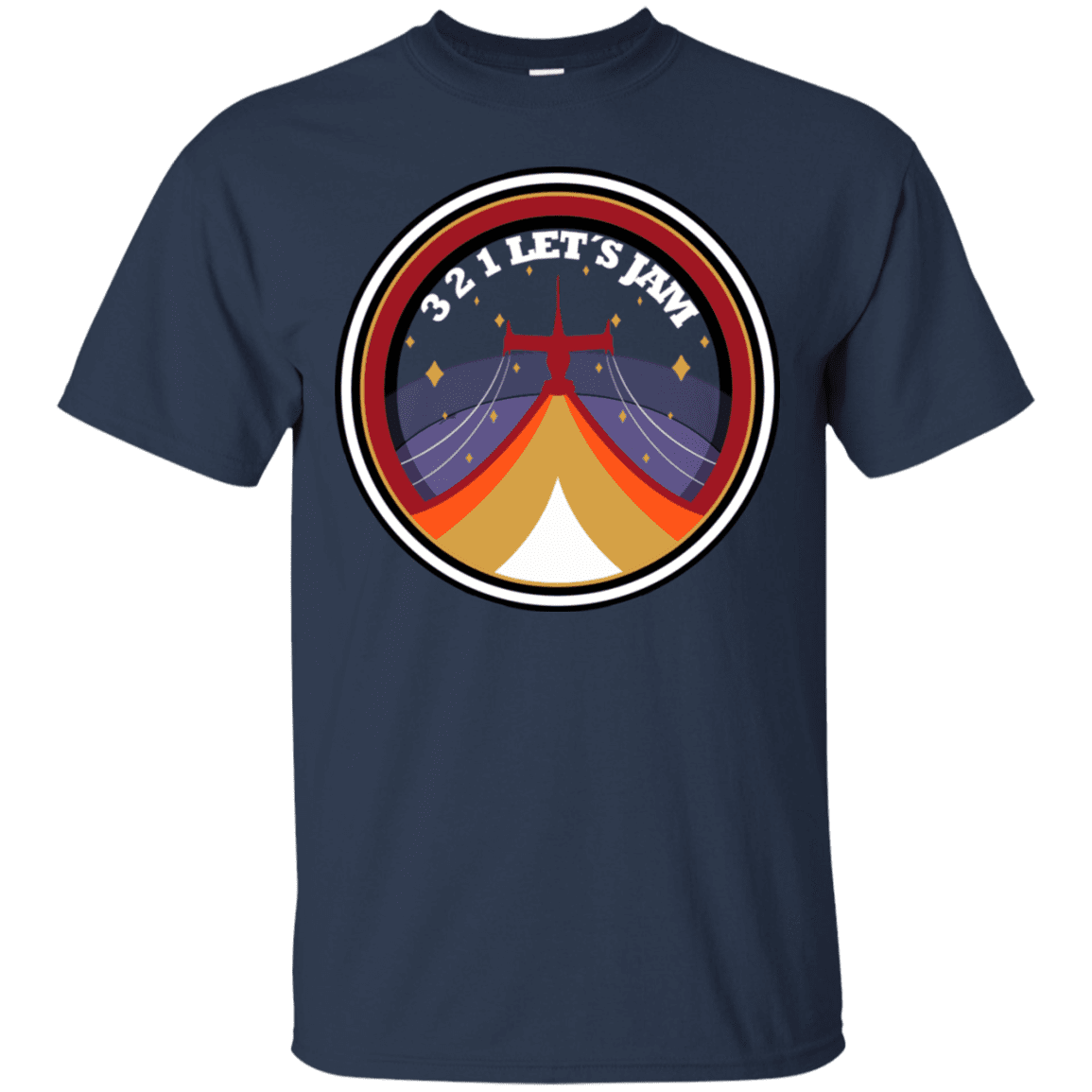T-Shirts Navy / S 3 2 1 Lets Jam T-Shirt