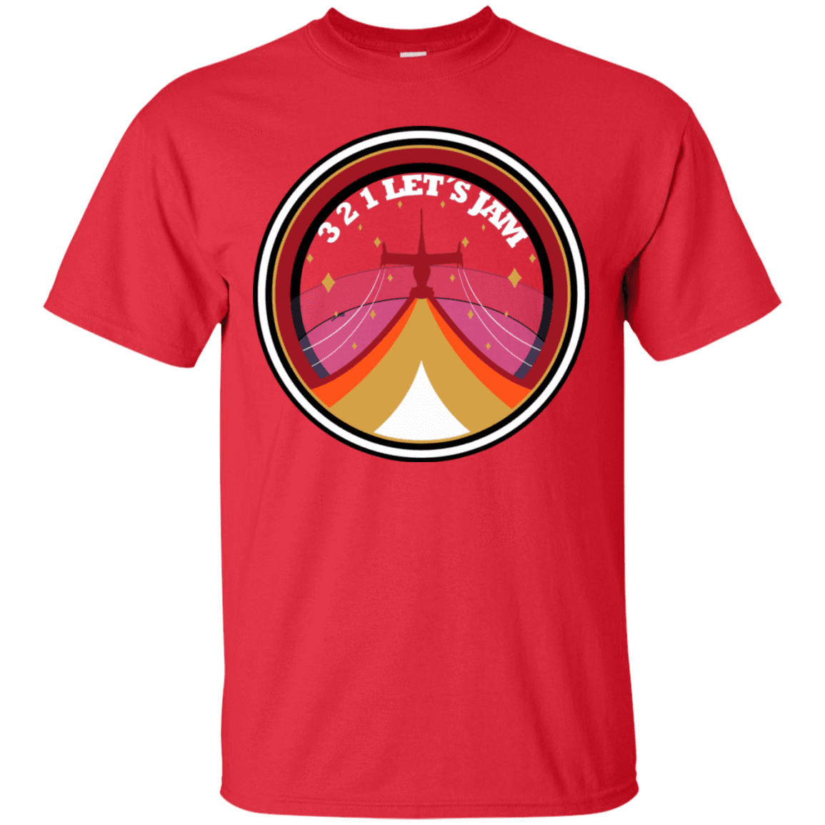 T-Shirts Red / S 3 2 1 Lets Jam T-Shirt