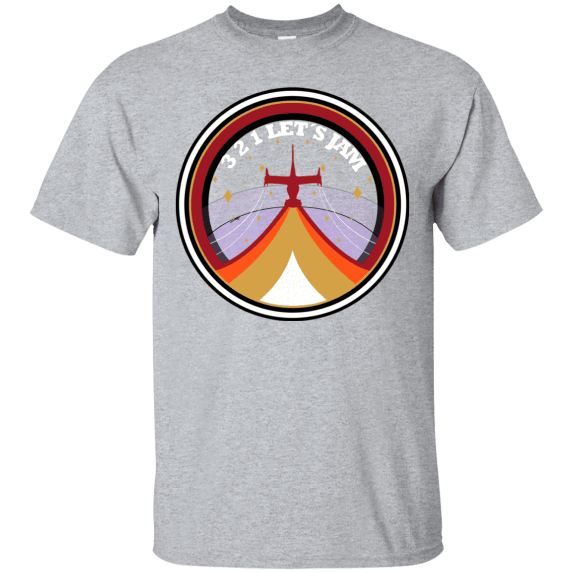 T-Shirts Sport Grey / S 3 2 1 Lets Jam T-Shirt