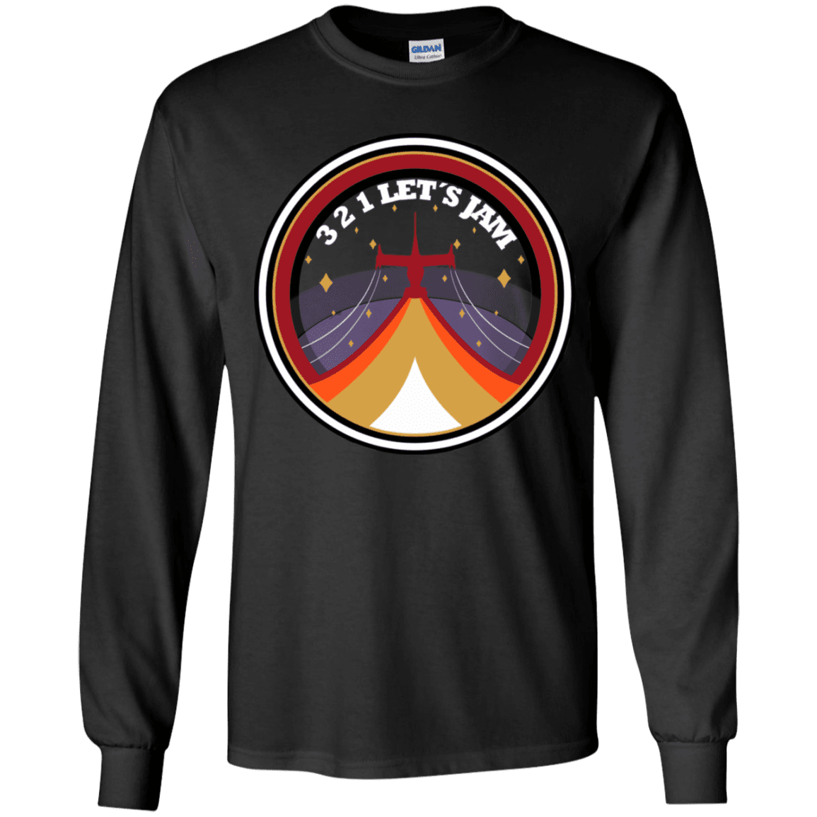 T-Shirts Black / YS 3 2 1 Lets Jam Youth Long Sleeve T-Shirt