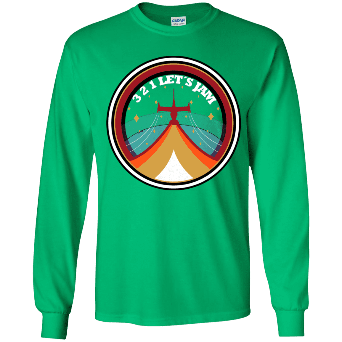 T-Shirts Irish Green / YS 3 2 1 Lets Jam Youth Long Sleeve T-Shirt