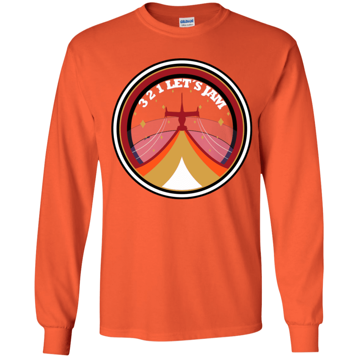 T-Shirts Orange / YS 3 2 1 Lets Jam Youth Long Sleeve T-Shirt