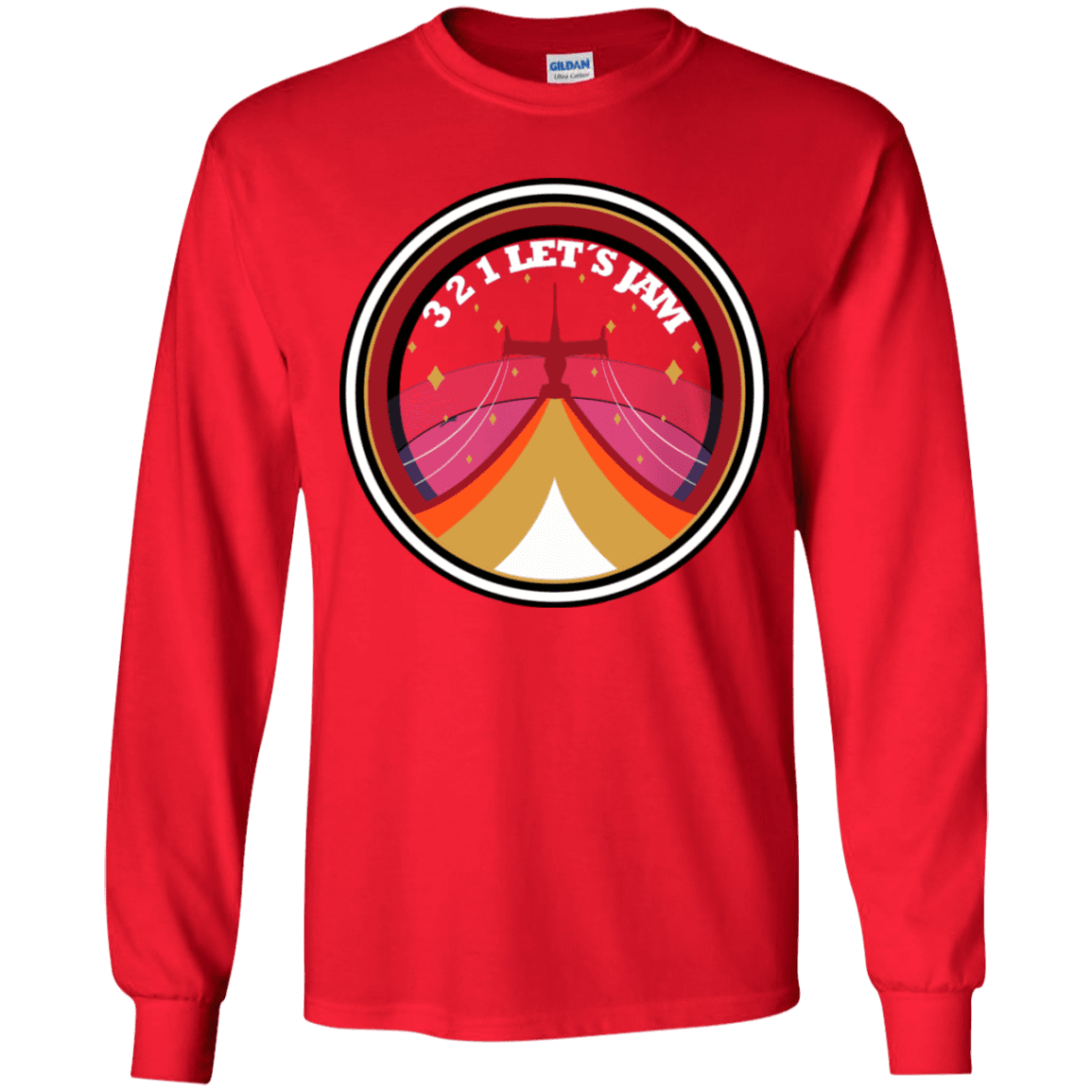 T-Shirts Red / YS 3 2 1 Lets Jam Youth Long Sleeve T-Shirt