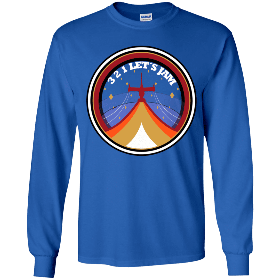T-Shirts Royal / YS 3 2 1 Lets Jam Youth Long Sleeve T-Shirt