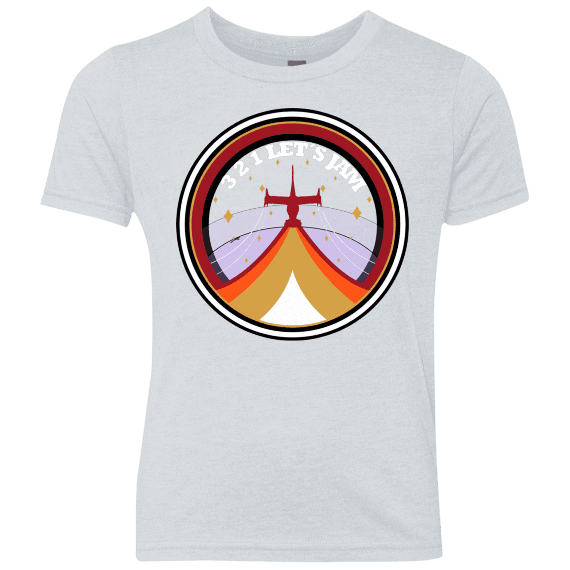 T-Shirts Heather White / YXS 3 2 1 Lets Jam Youth Triblend T-Shirt