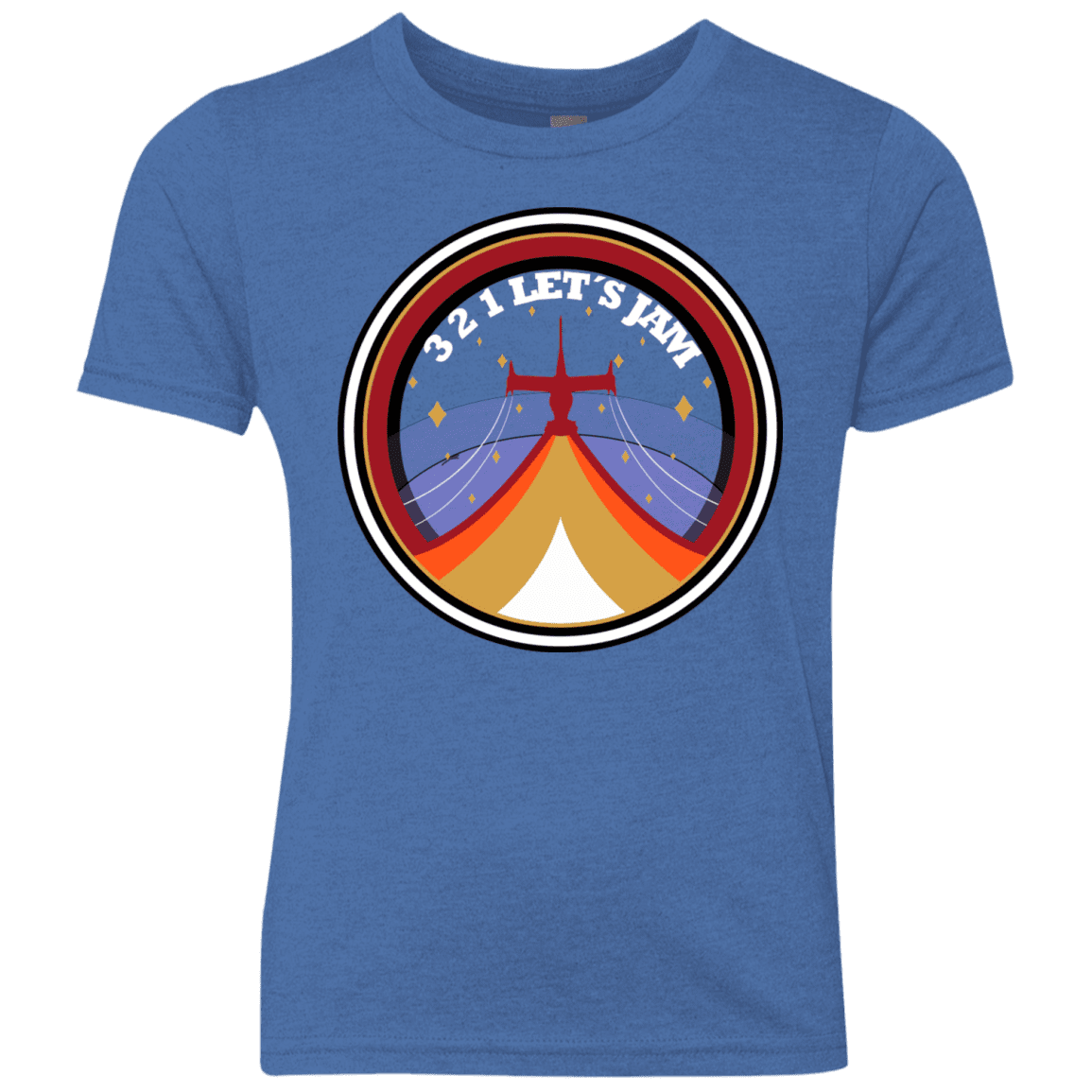 T-Shirts Vintage Royal / YXS 3 2 1 Lets Jam Youth Triblend T-Shirt