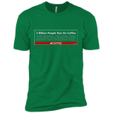 T-Shirts Kelly Green / X-Small 3 Billion People Run On Java Men's Premium T-Shirt
