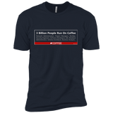T-Shirts Midnight Navy / X-Small 3 Billion People Run On Java Men's Premium T-Shirt