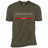 T-Shirts Military Green / X-Small 3 Billion People Run On Java Men's Premium T-Shirt