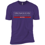 T-Shirts Purple Rush/ / X-Small 3 Billion People Run On Java Men's Premium T-Shirt