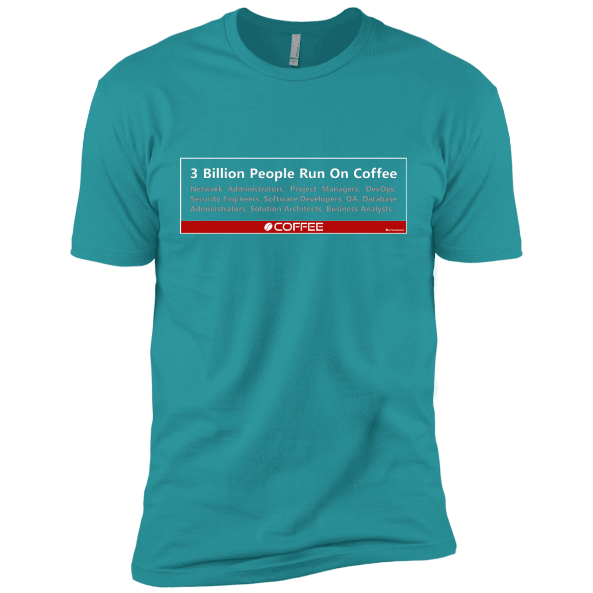 T-Shirts Tahiti Blue / X-Small 3 Billion People Run On Java Men's Premium T-Shirt