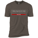 T-Shirts Warm Grey / X-Small 3 Billion People Run On Java Men's Premium T-Shirt