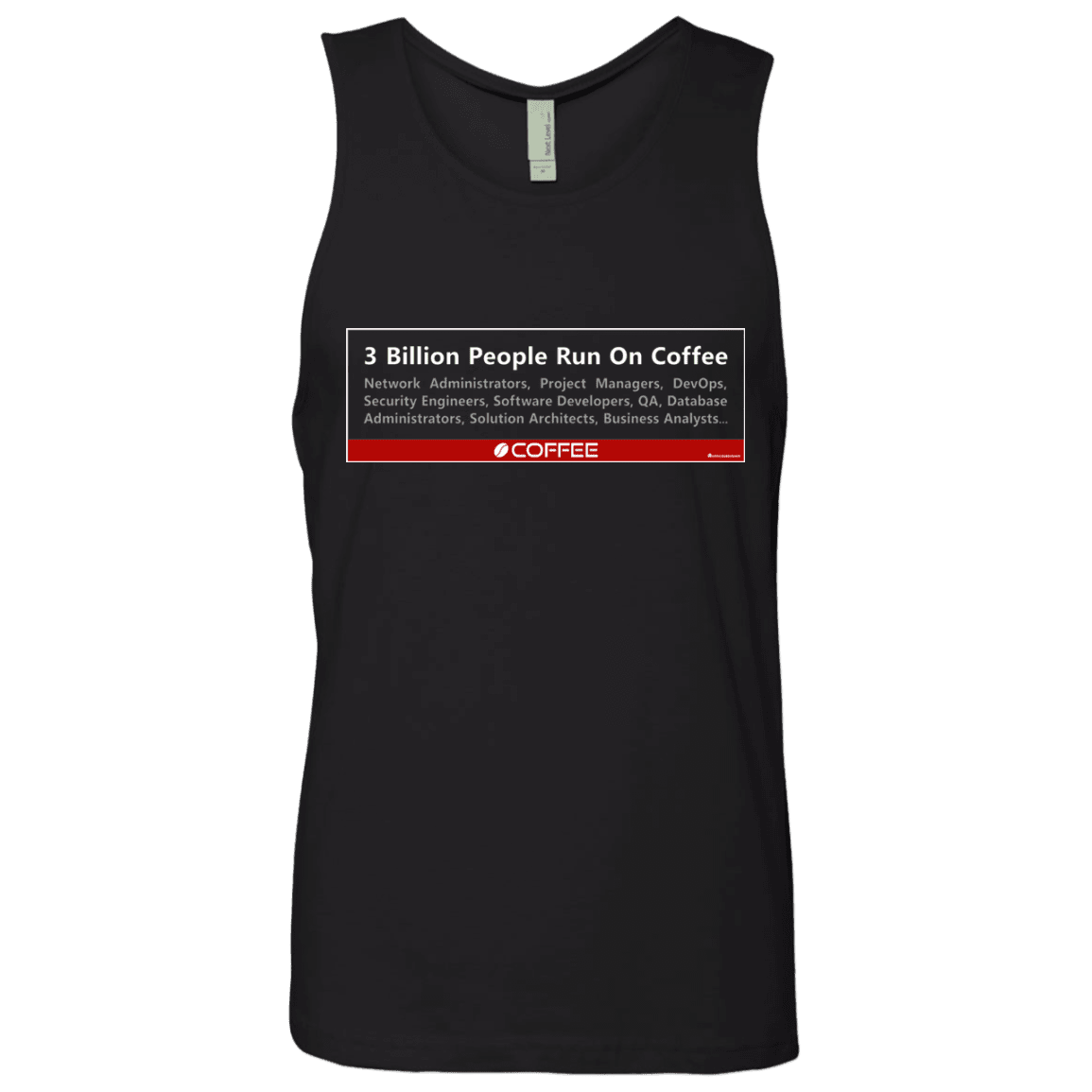 3 Billion People Run On Java Men's Premium Tank Top