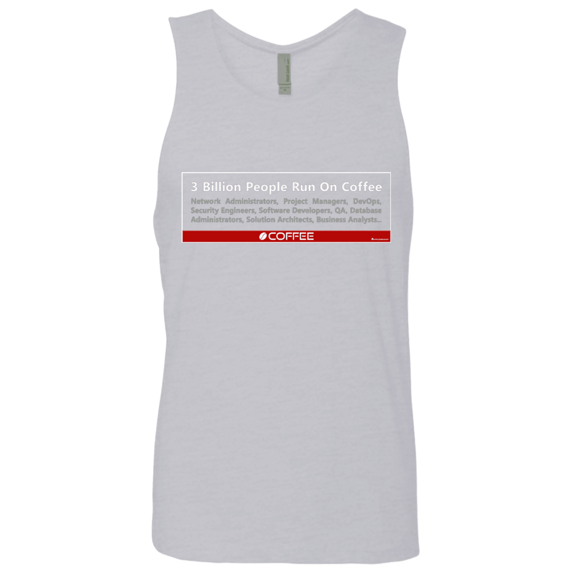 3 Billion People Run On Java Men's Premium Tank Top