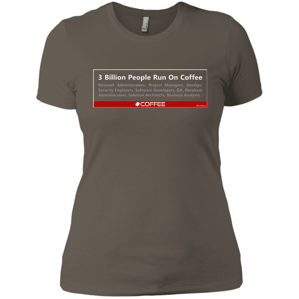 T-Shirts Warm Grey / X-Small 3 Billion People Run On Java Women's Premium T-Shirt