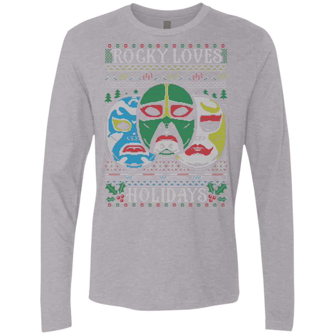 T-Shirts Heather Grey / Small 3 NINJAS Men's Premium Long Sleeve