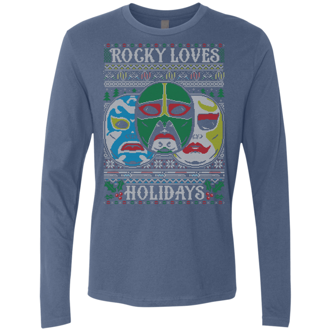 T-Shirts Indigo / Small 3 NINJAS Men's Premium Long Sleeve