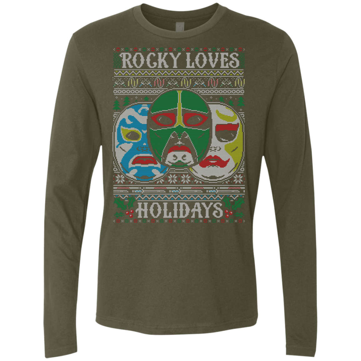 T-Shirts Military Green / Small 3 NINJAS Men's Premium Long Sleeve