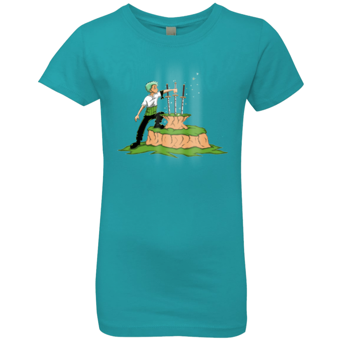 T-Shirts Tahiti Blue / YXS 3 Swords in the Stone Girls Premium T-Shirt