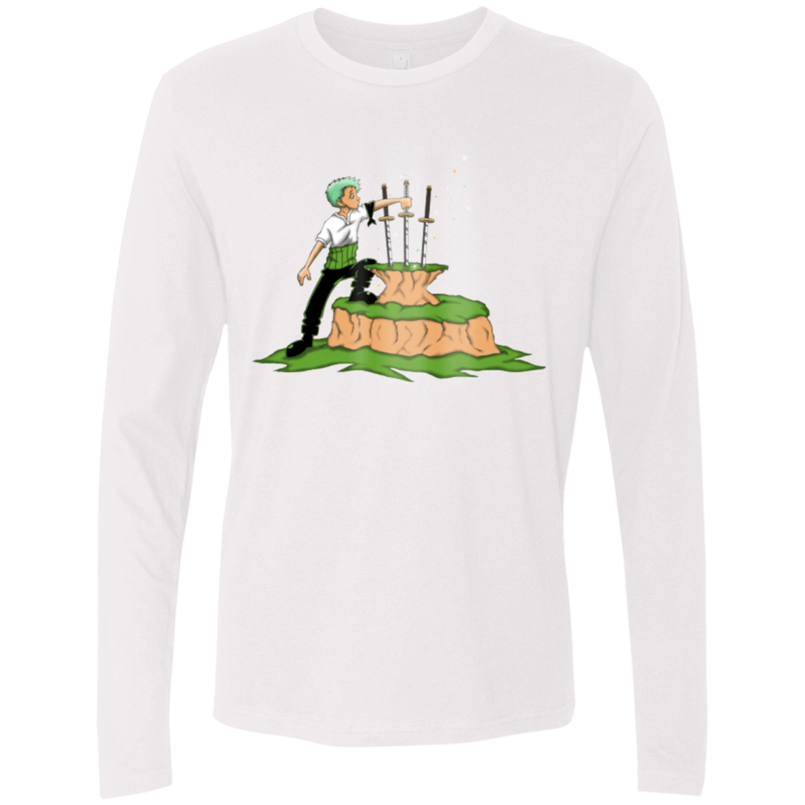 T-Shirts White / Small 3 Swords in the Stone Men's Premium Long Sleeve