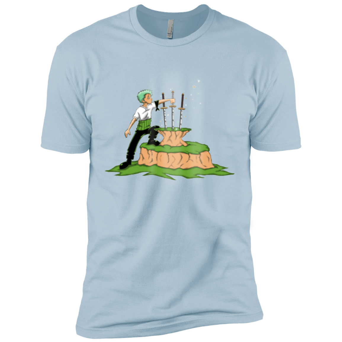 T-Shirts Light Blue / X-Small 3 Swords in the Stone Men's Premium T-Shirt