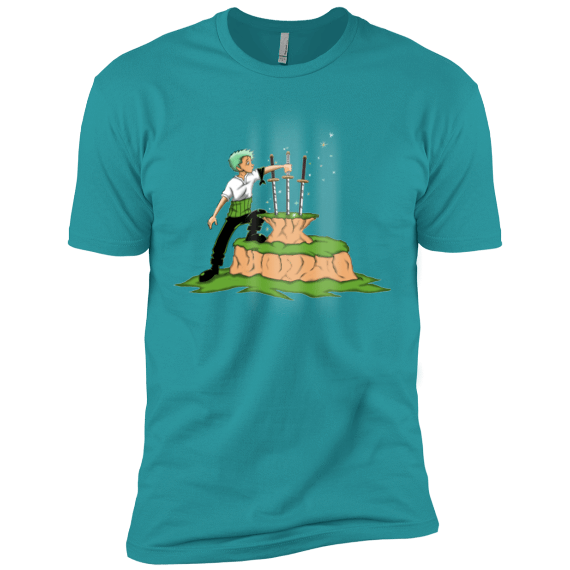 T-Shirts Tahiti Blue / X-Small 3 Swords in the Stone Men's Premium T-Shirt