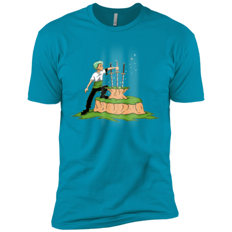 T-Shirts Turquoise / X-Small 3 Swords in the Stone Men's Premium T-Shirt