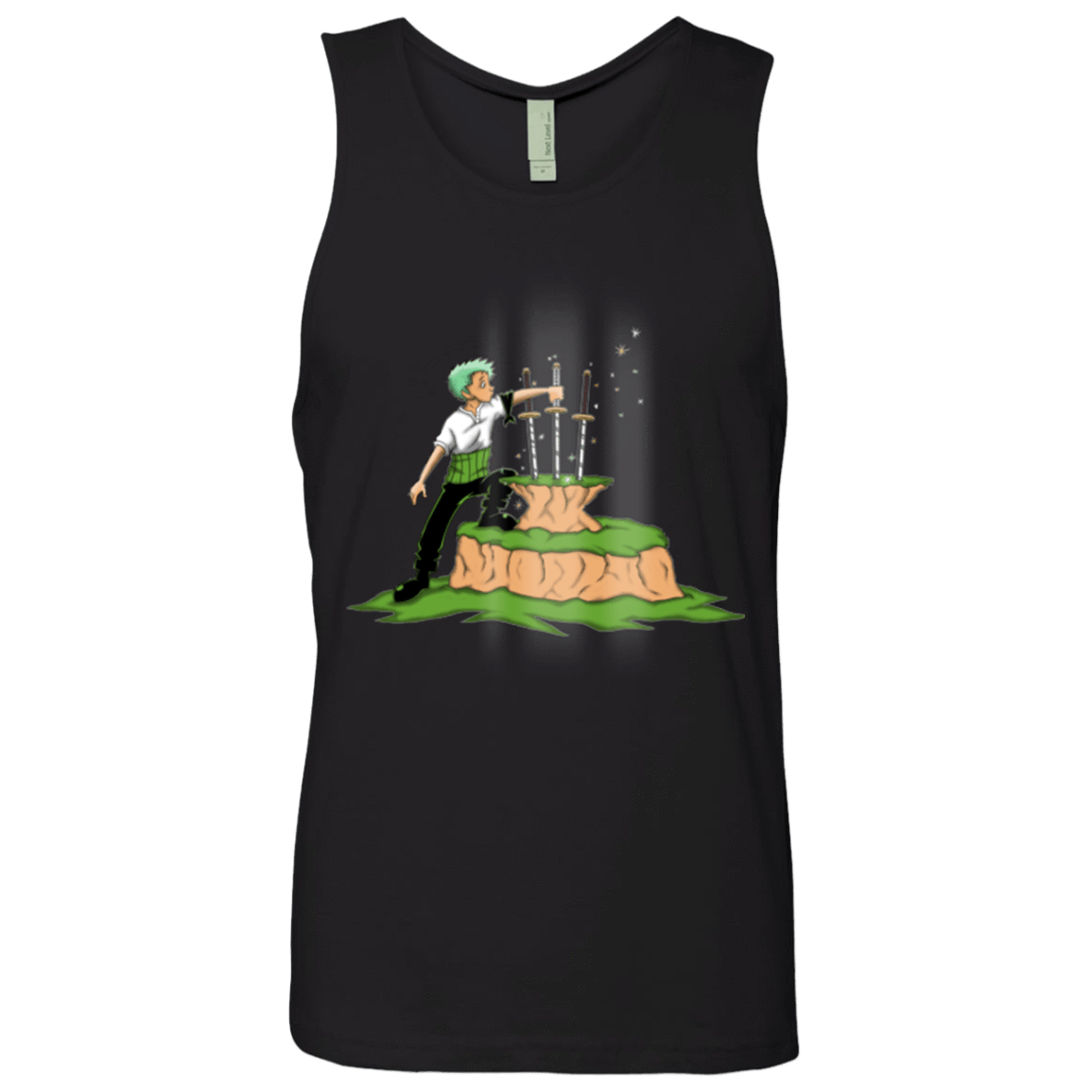 T-Shirts Black / Small 3 Swords in the Stone Men's Premium Tank Top