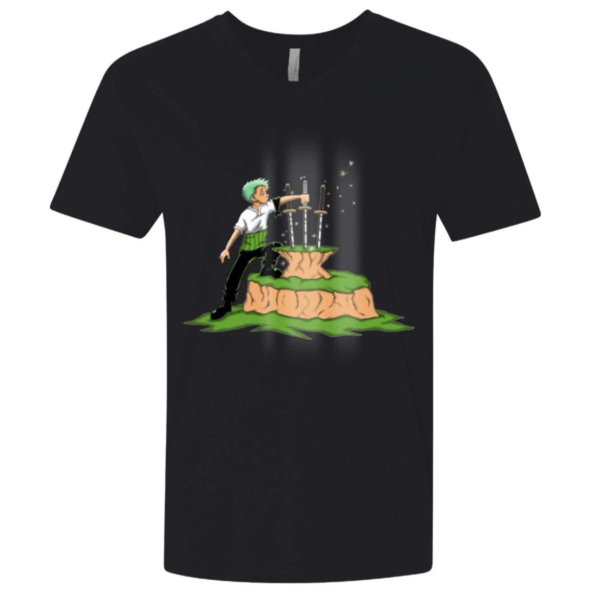 T-Shirts Black / X-Small 3 Swords in the Stone Men's Premium V-Neck