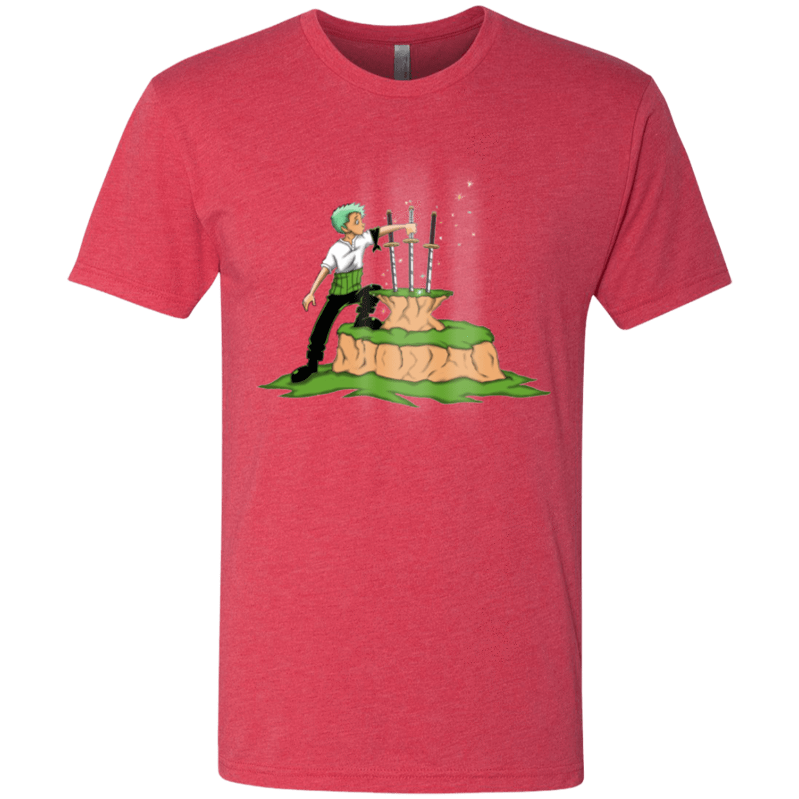 T-Shirts Vintage Red / Small 3 Swords in the Stone Men's Triblend T-Shirt