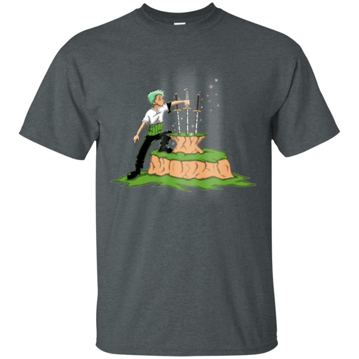 T-Shirts Dark Heather / Small 3 Swords in the Stone T-Shirt