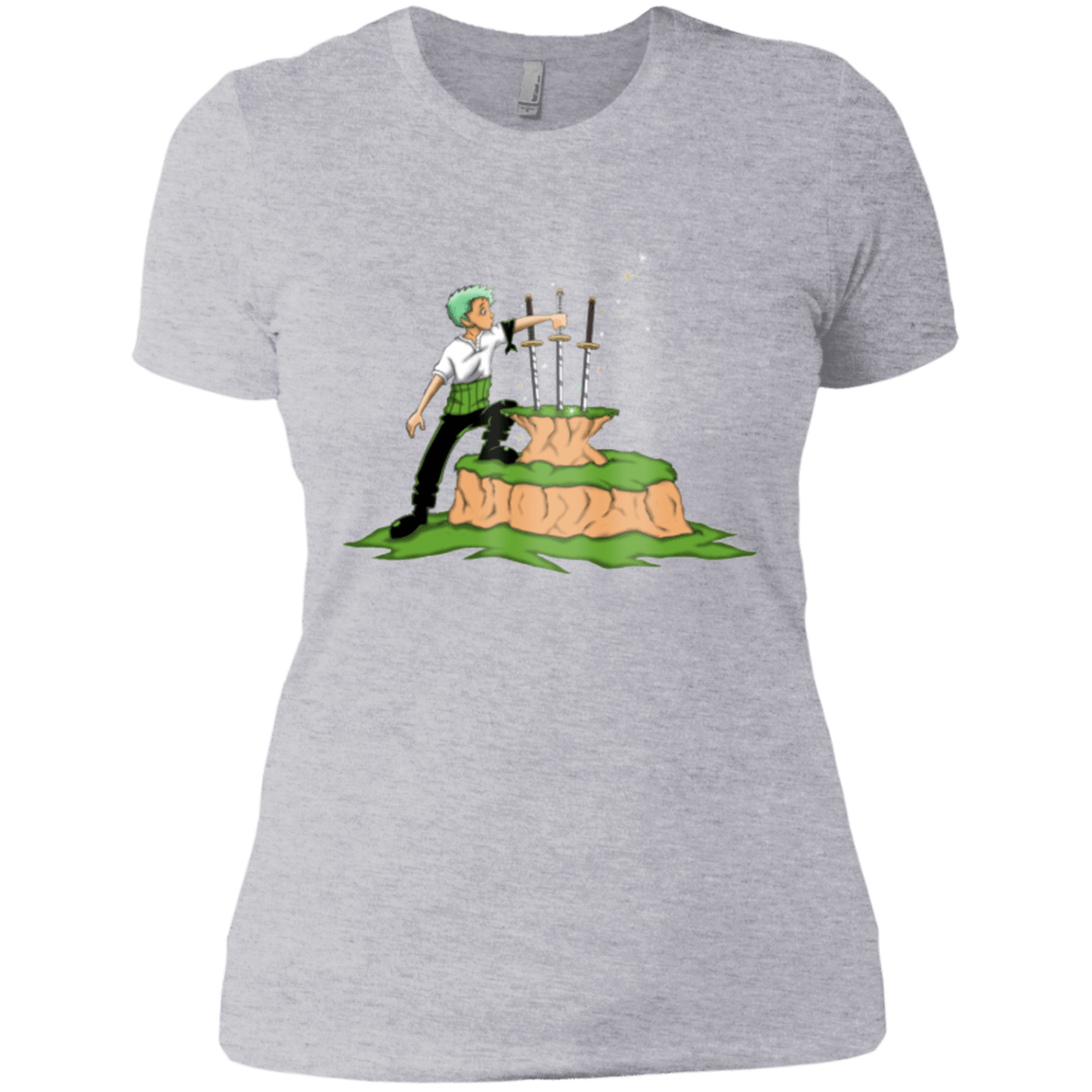 T-Shirts Heather Grey / X-Small 3 Swords in the Stone Women's Premium T-Shirt