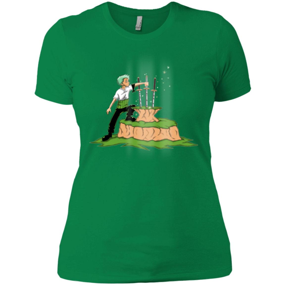 T-Shirts Kelly Green / X-Small 3 Swords in the Stone Women's Premium T-Shirt