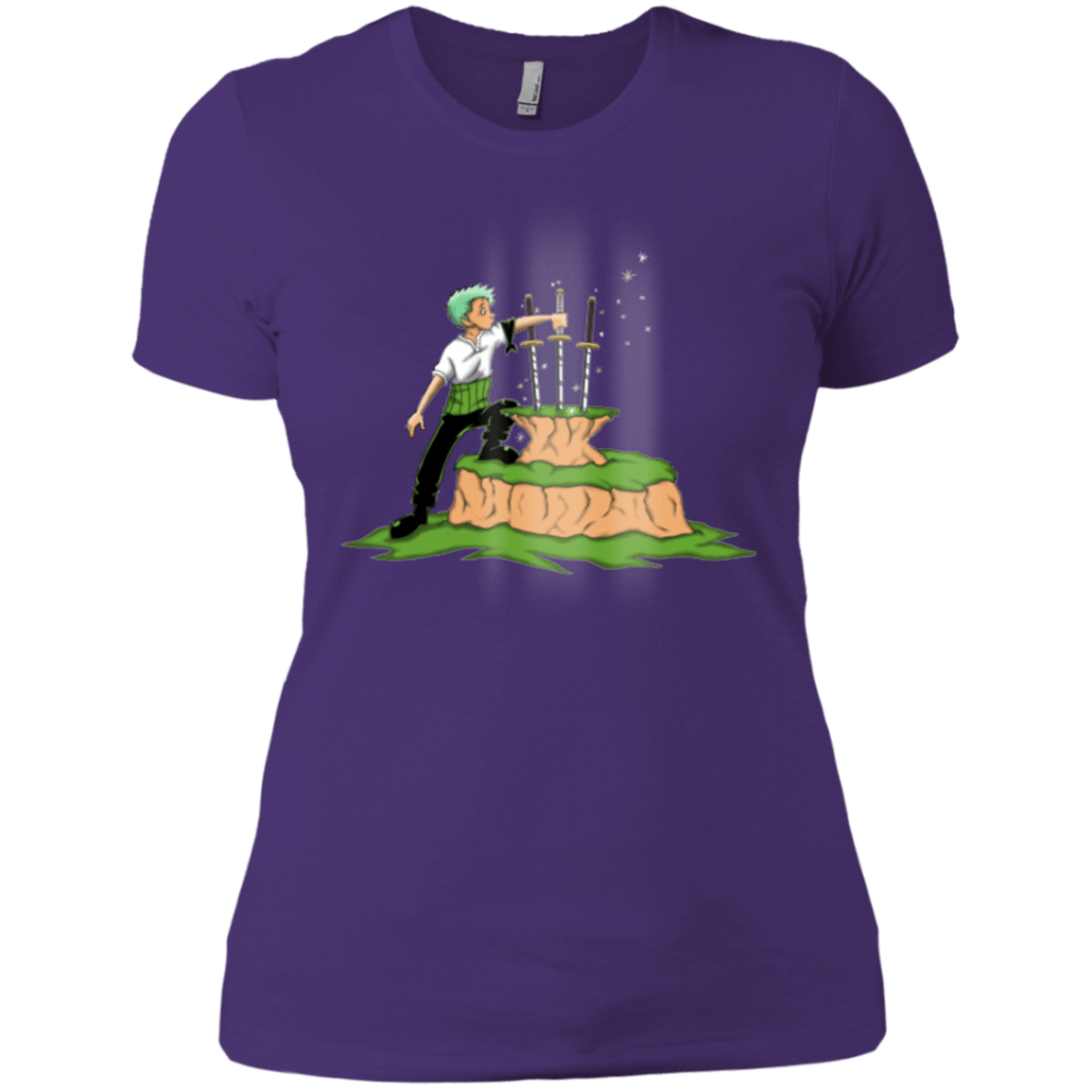 T-Shirts Purple / X-Small 3 Swords in the Stone Women's Premium T-Shirt