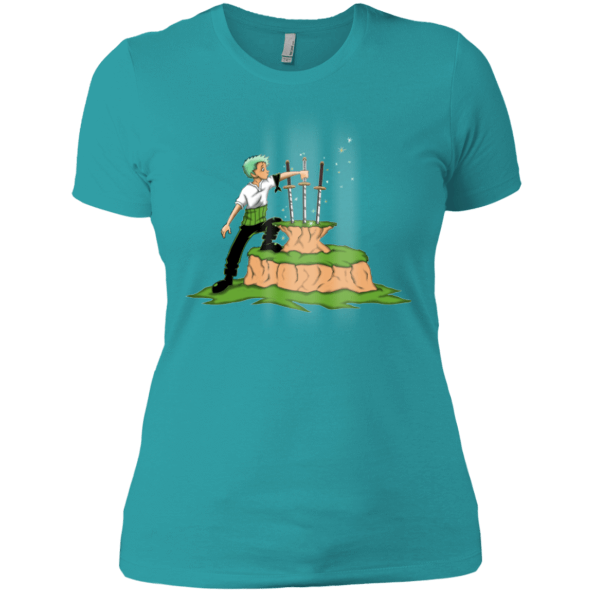 T-Shirts Tahiti Blue / X-Small 3 Swords in the Stone Women's Premium T-Shirt