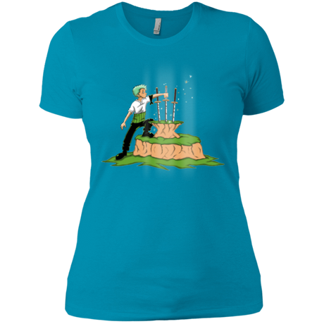 T-Shirts Turquoise / X-Small 3 Swords in the Stone Women's Premium T-Shirt
