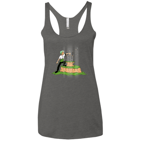 T-Shirts Premium Heather / X-Small 3 Swords in the Stone Women's Triblend Racerback Tank