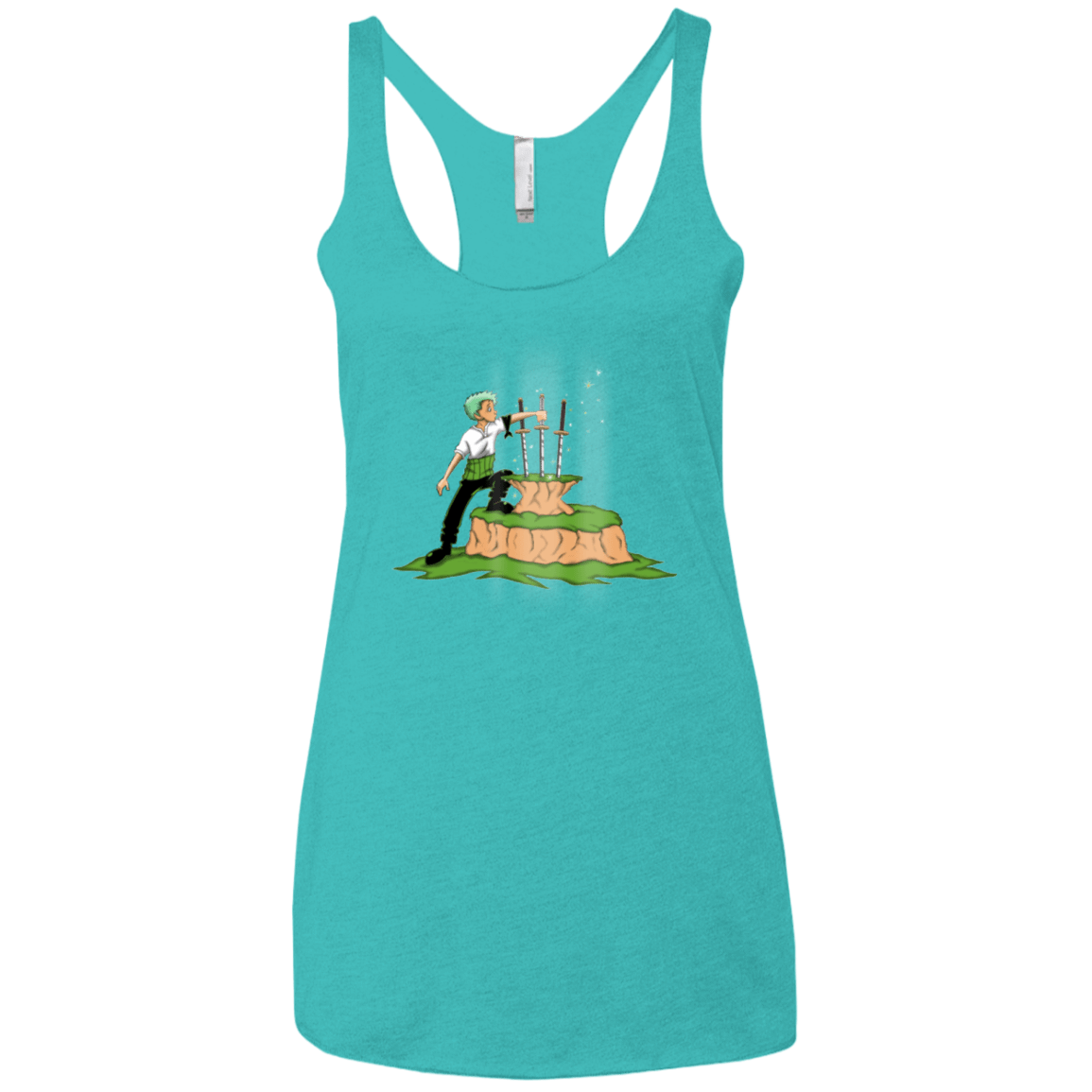 T-Shirts Tahiti Blue / X-Small 3 Swords in the Stone Women's Triblend Racerback Tank