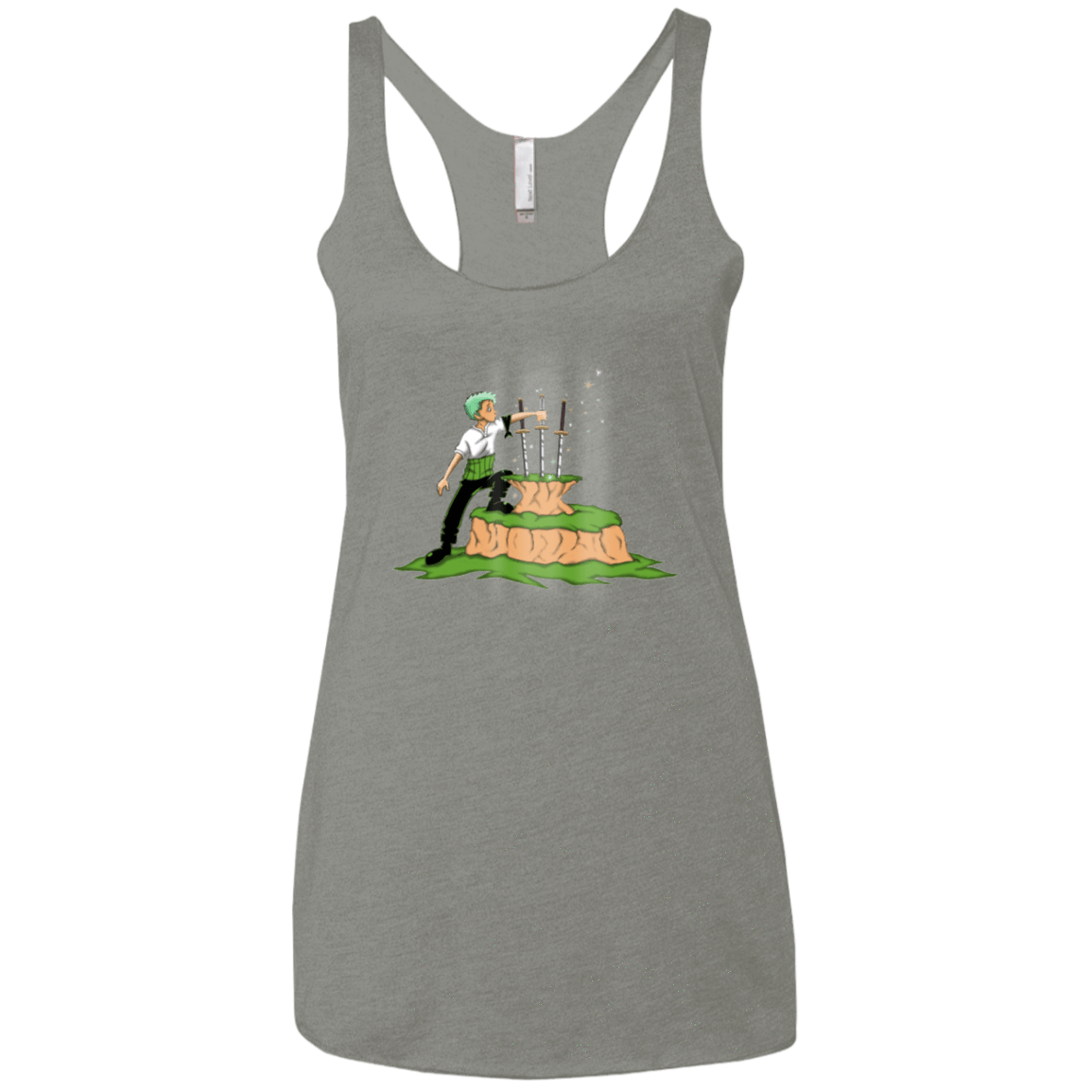 T-Shirts Venetian Grey / X-Small 3 Swords in the Stone Women's Triblend Racerback Tank