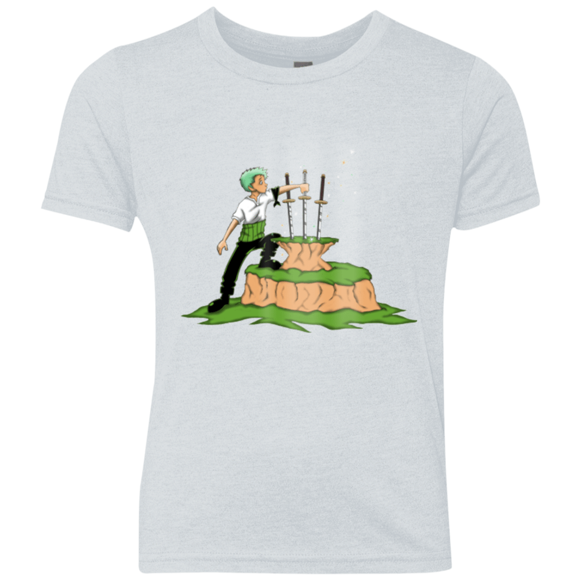 T-Shirts Heather White / YXS 3 Swords in the Stone Youth Triblend T-Shirt