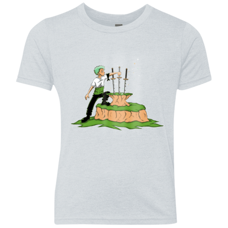 T-Shirts Heather White / YXS 3 Swords in the Stone Youth Triblend T-Shirt
