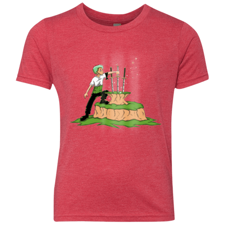 T-Shirts Vintage Red / YXS 3 Swords in the Stone Youth Triblend T-Shirt