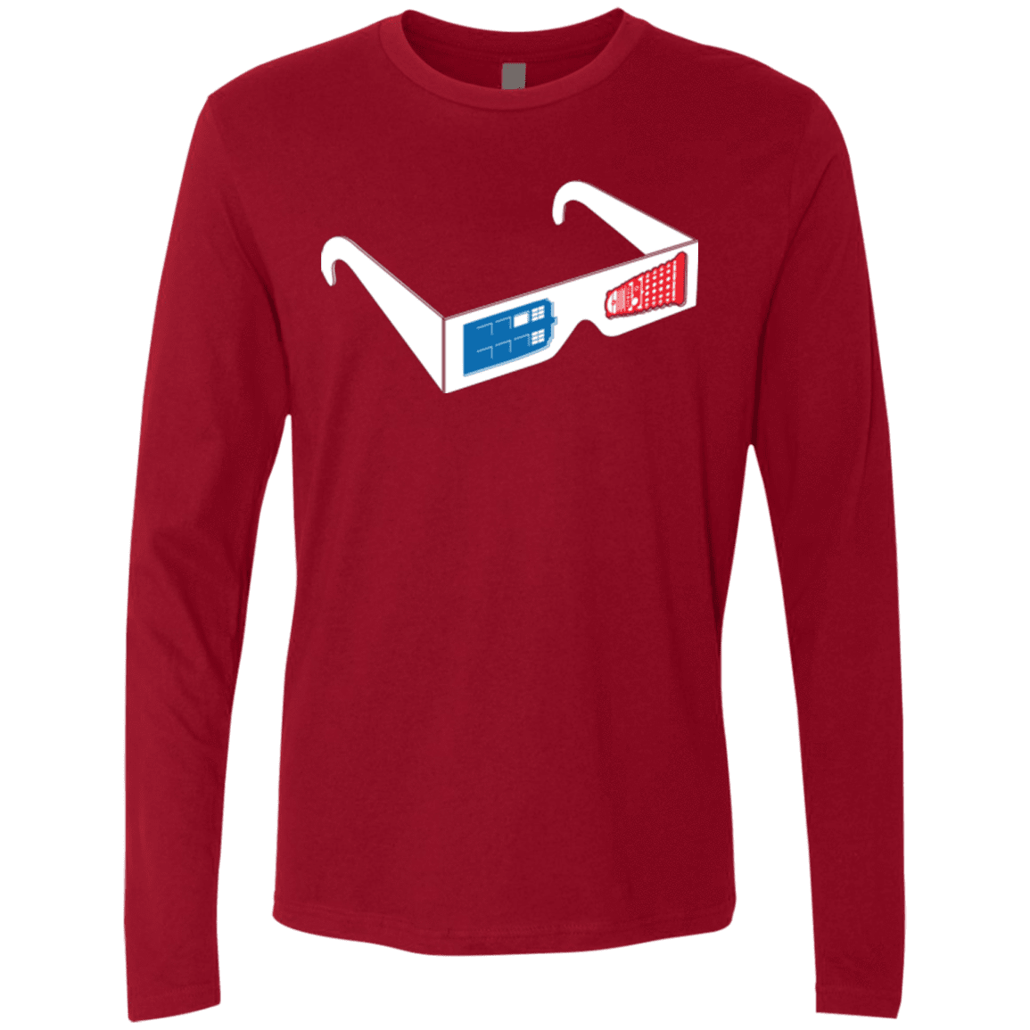 T-Shirts Cardinal / Small 3DW Men's Premium Long Sleeve