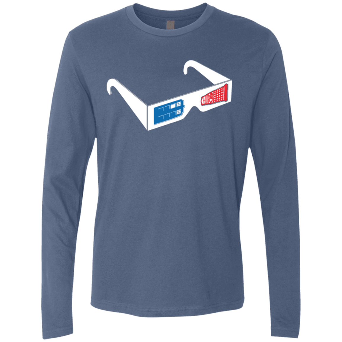T-Shirts Indigo / Small 3DW Men's Premium Long Sleeve