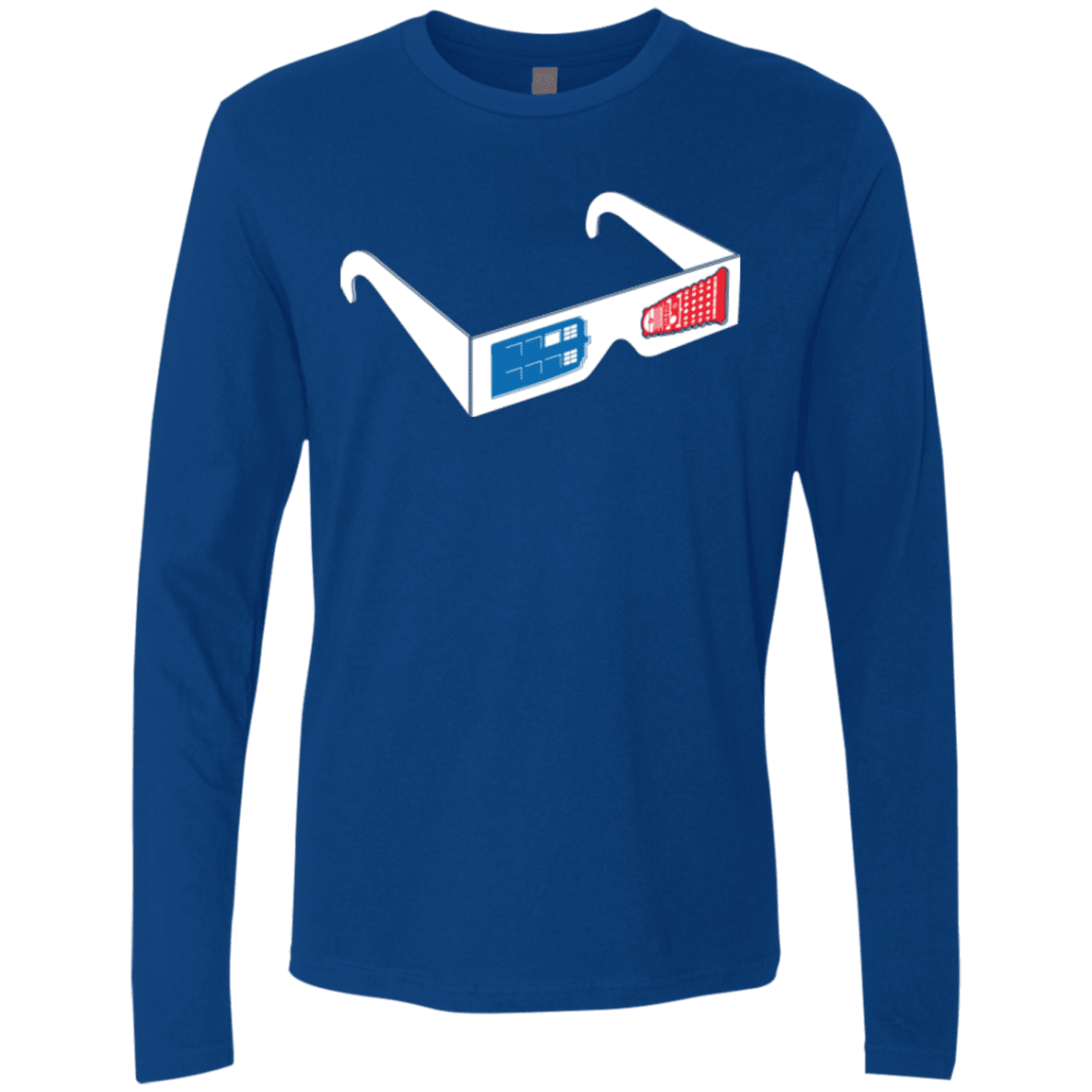 T-Shirts Royal / Small 3DW Men's Premium Long Sleeve